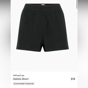 Aritzia Black Linen Gelato Shorts size medium